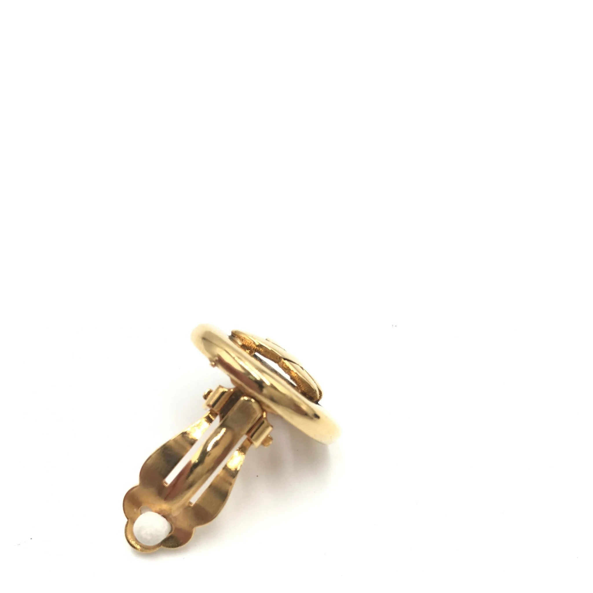Gold Plated CC Clip-On Earrings