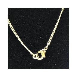 Gold Tone CC Circle Pendant Necklace