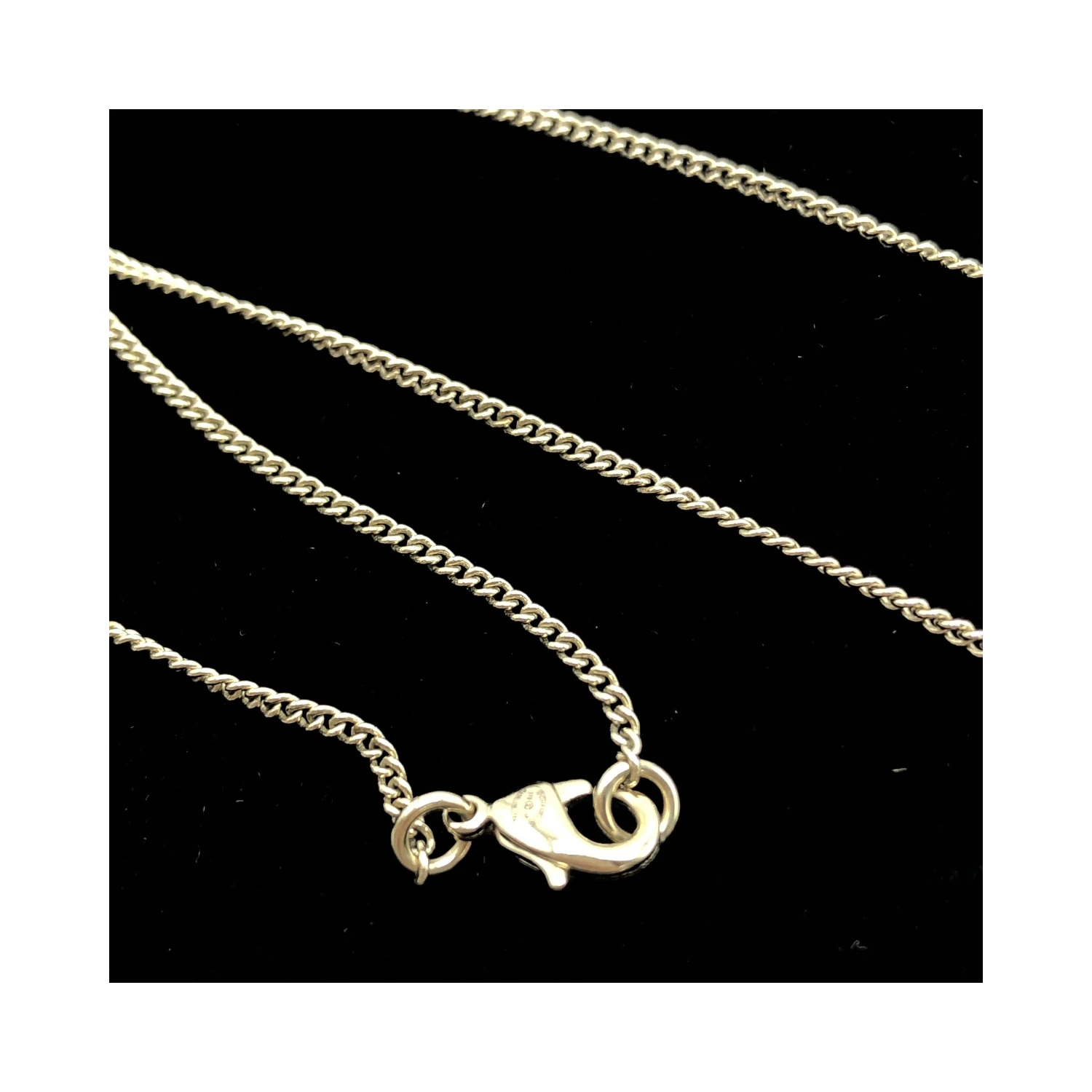 Gold Tone CC Circle Pendant Necklace