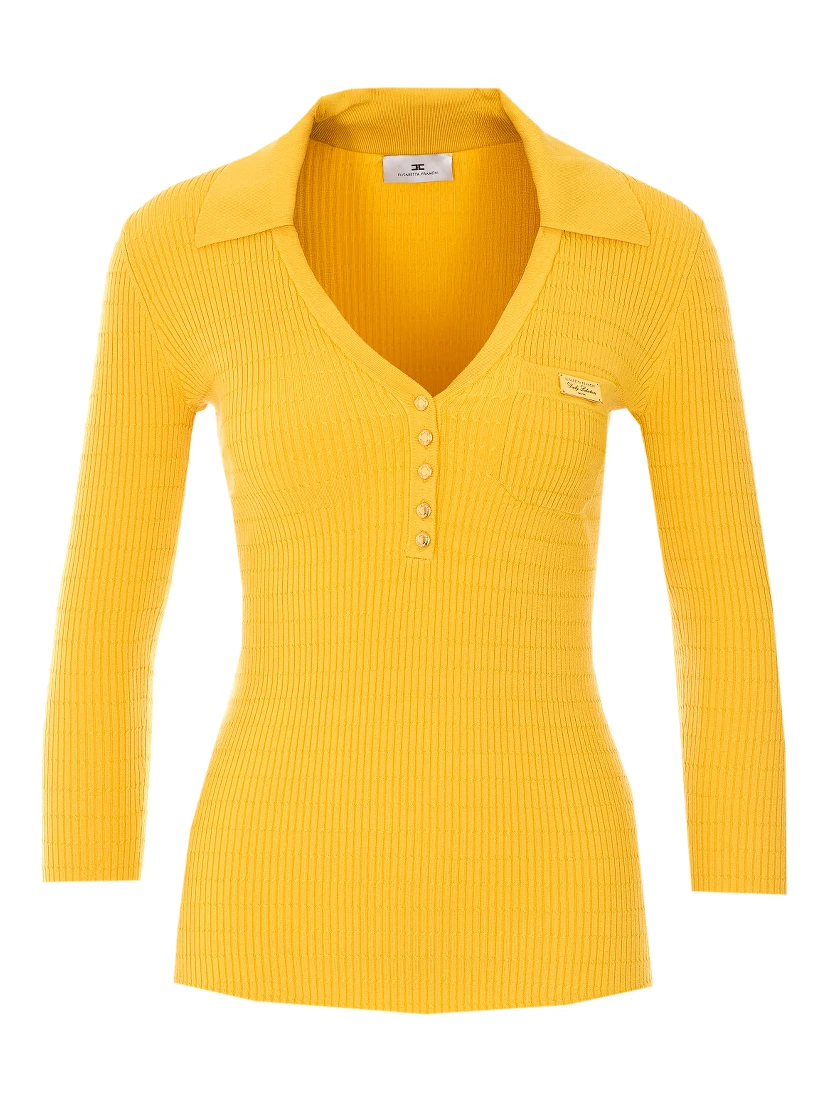 Elisabetta Franchi Sweaters Yellow