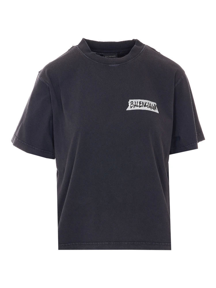 Balenciaga T-shirts and Polos Black