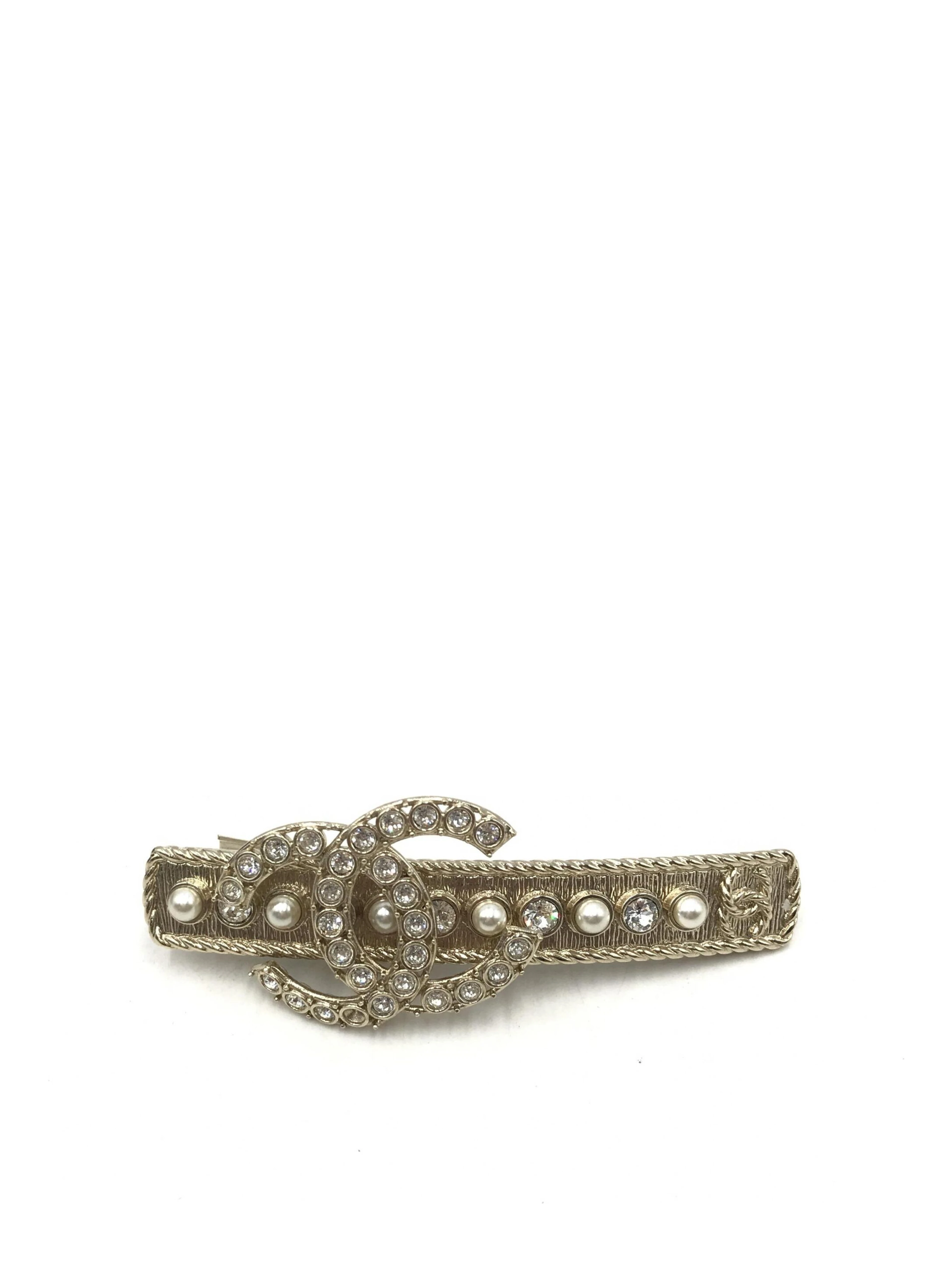 Crystal Pearl CC Hair Clip