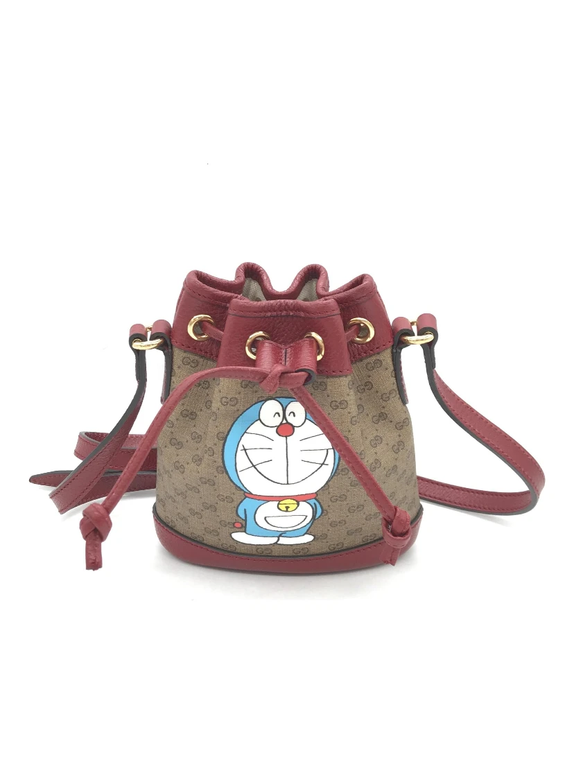 Doraemon X Gucci Coated Canvas Bucket Bag