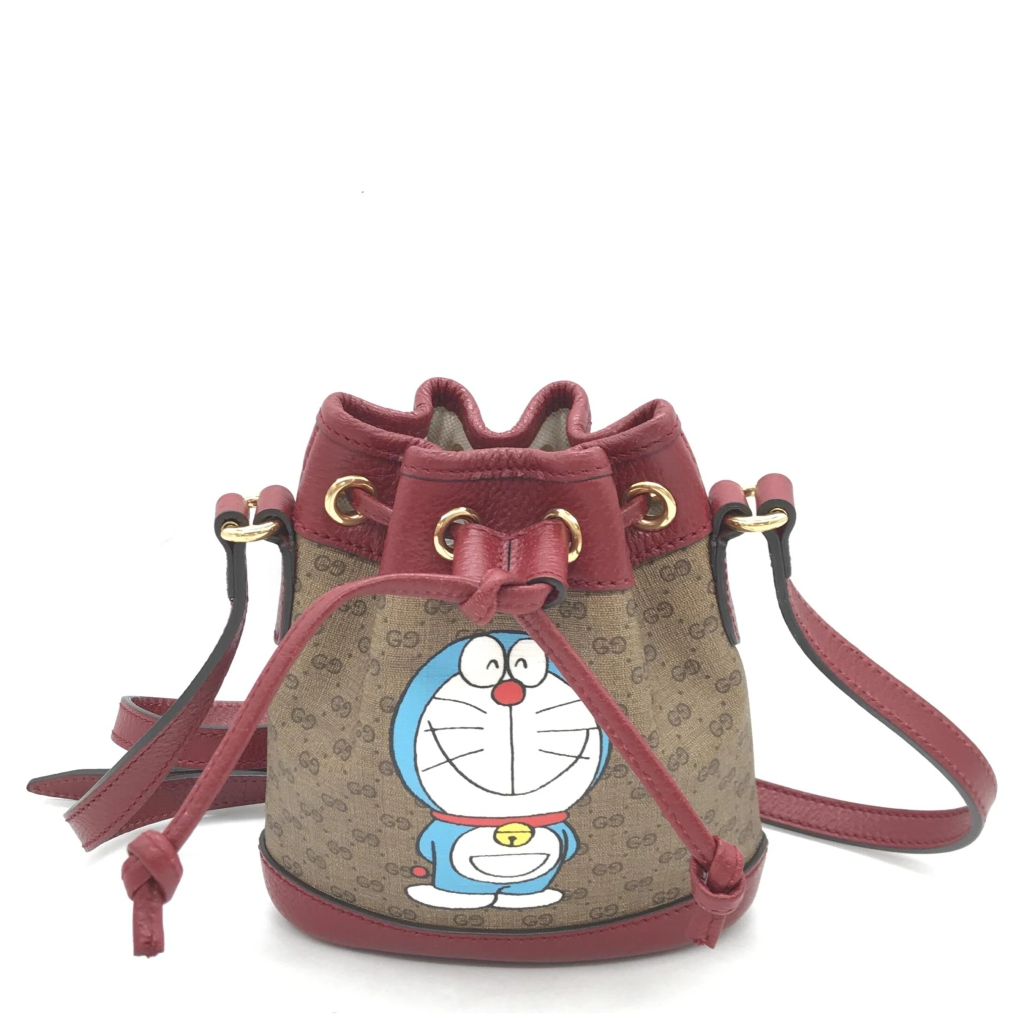 Doraemon X Gucci Coated Canvas Bucket Bag