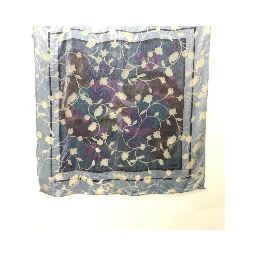 Chanel Silk Scarf: Abstract Floral Design