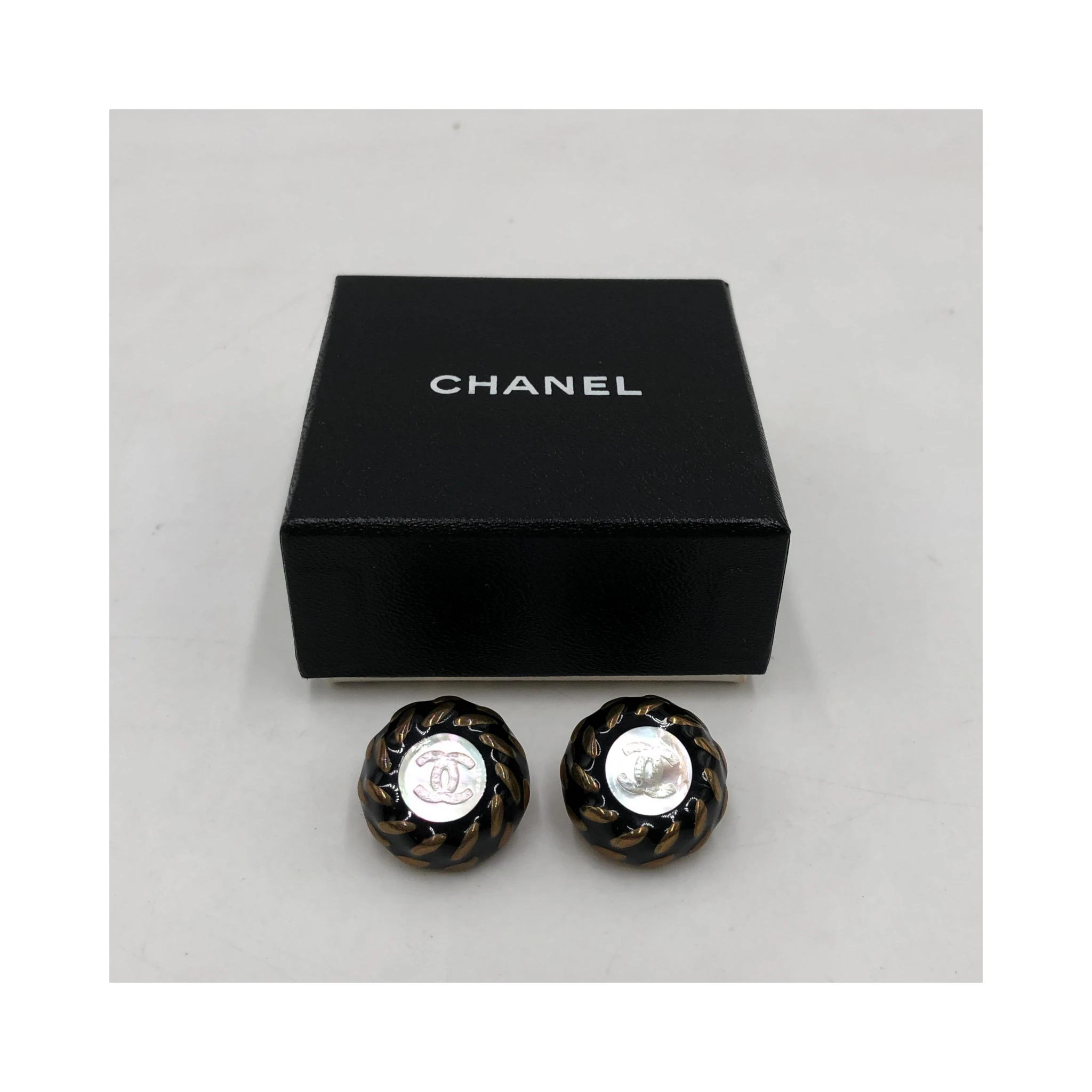 CC Button Clip-On Earrings