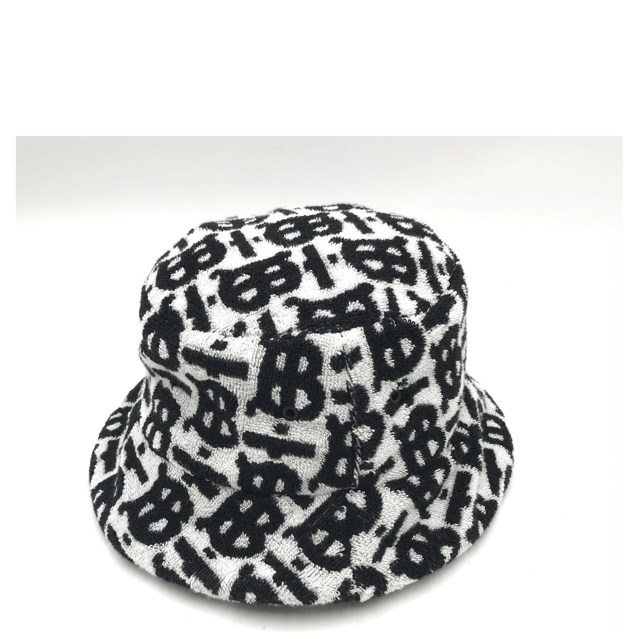 Burberry Cotton Monogram Jacquard Towel Bucket Hat