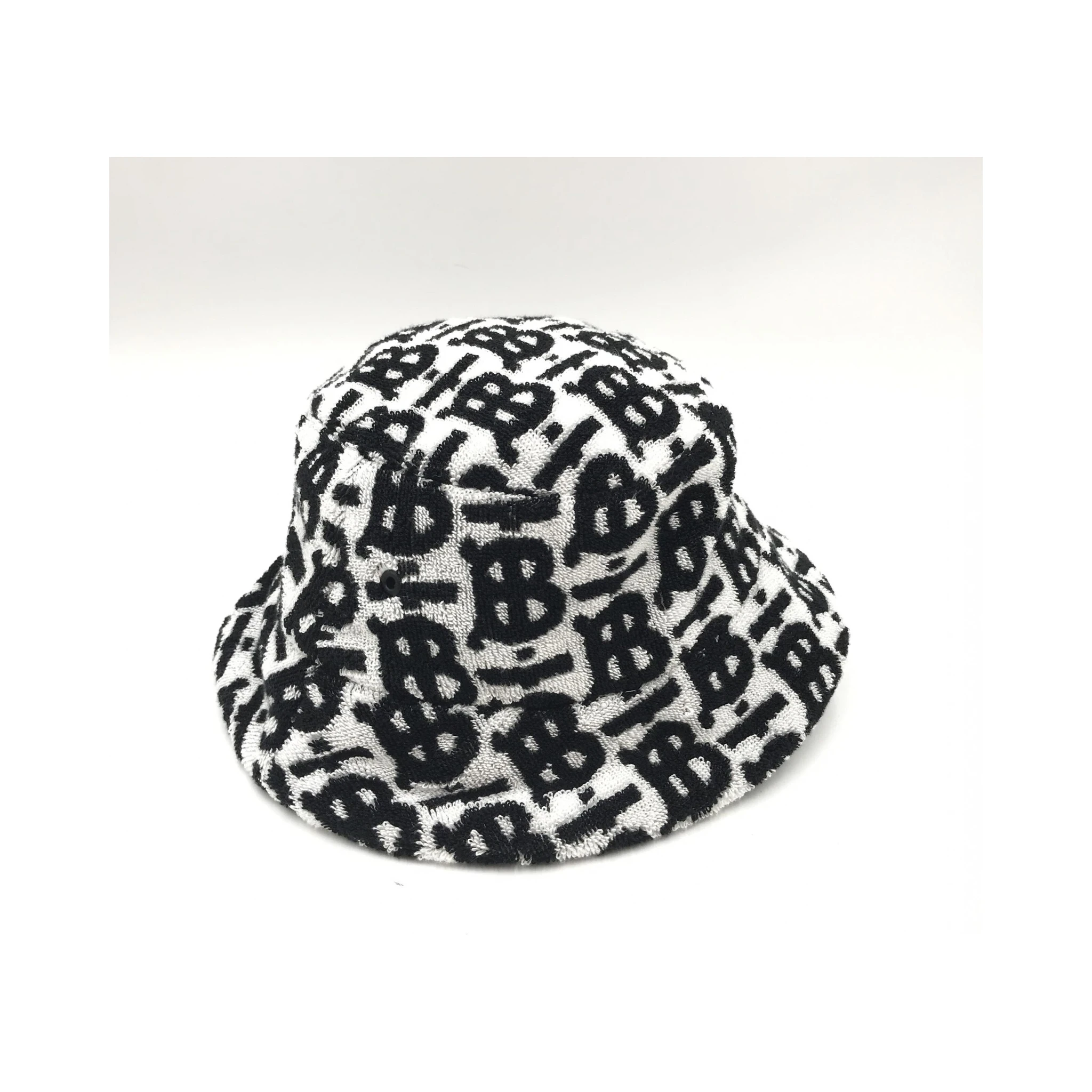Burberry Cotton Monogram Jacquard Towel Bucket Hat