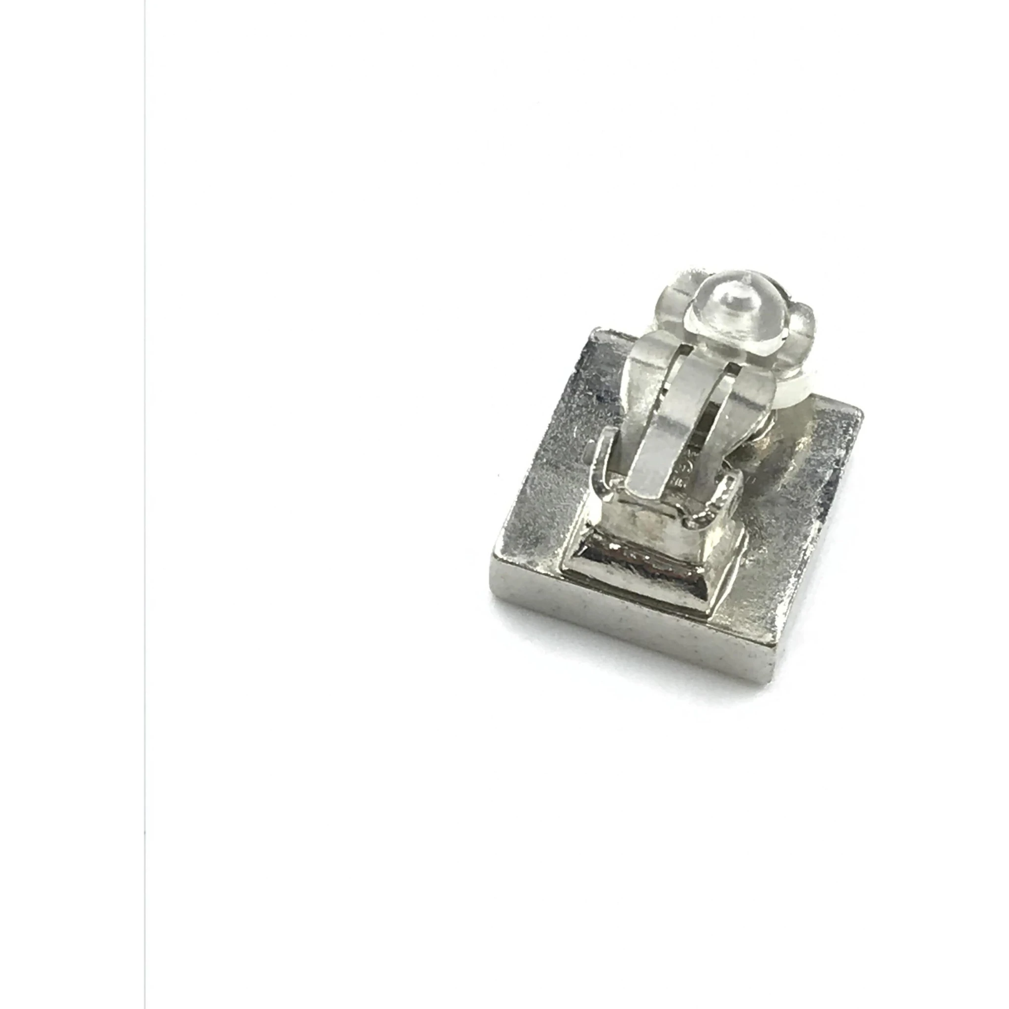 Coco Mark Earrings Black/White/Silver