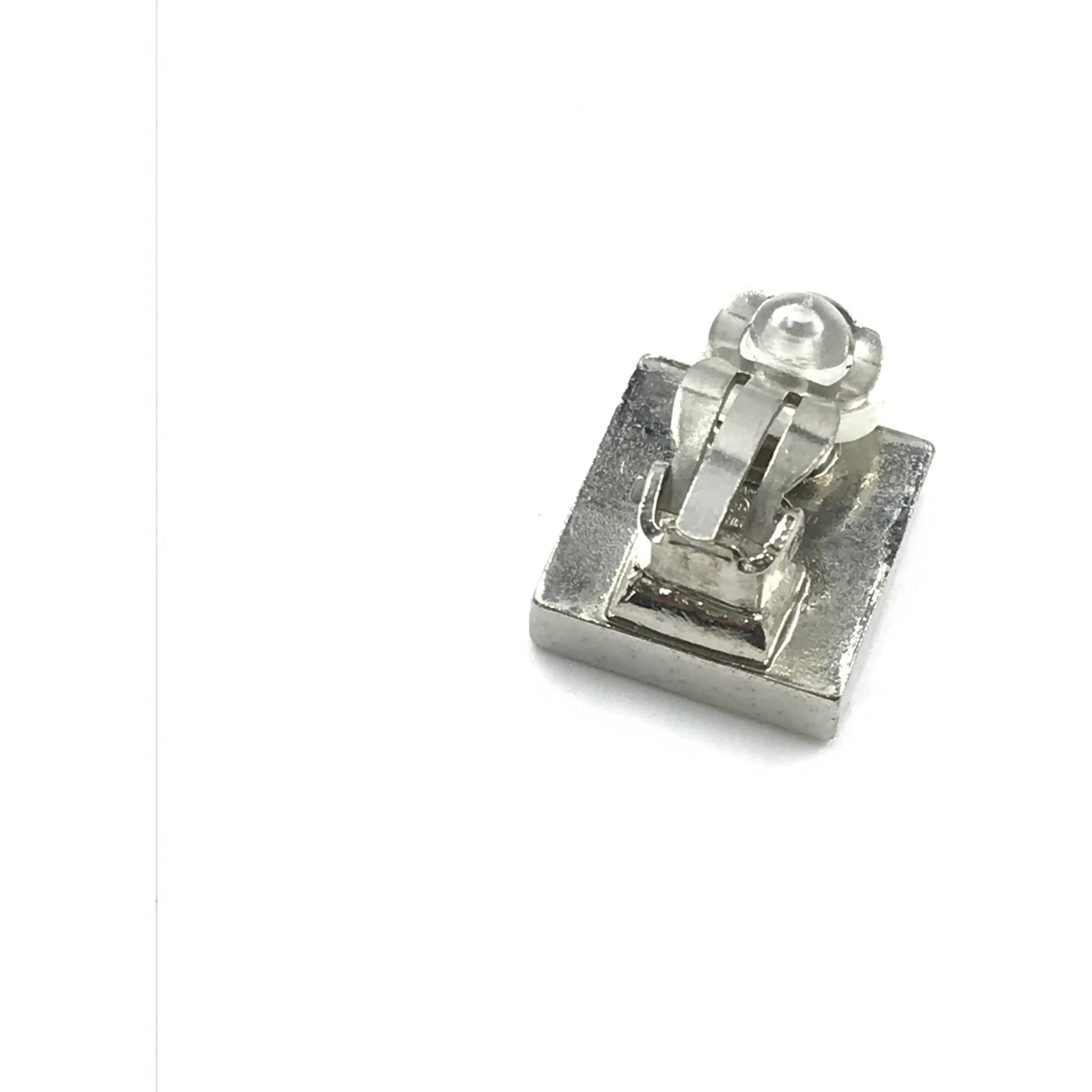 Coco Mark Earrings Black/White/Silver