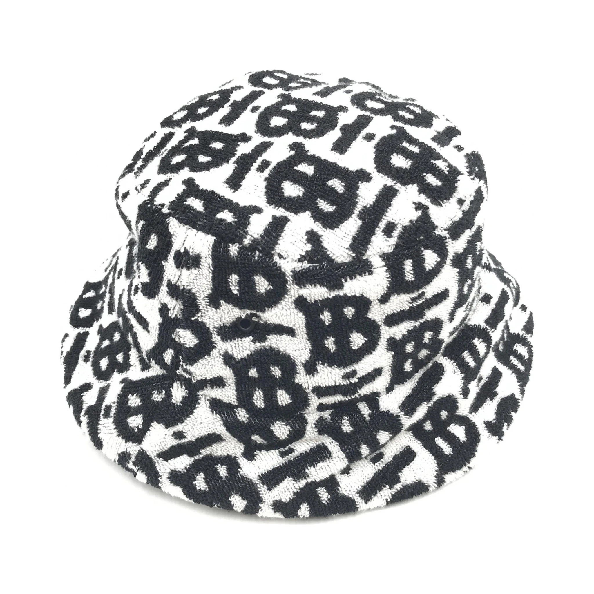 Burberry Cotton Monogram Jacquard Towel Bucket Hat
