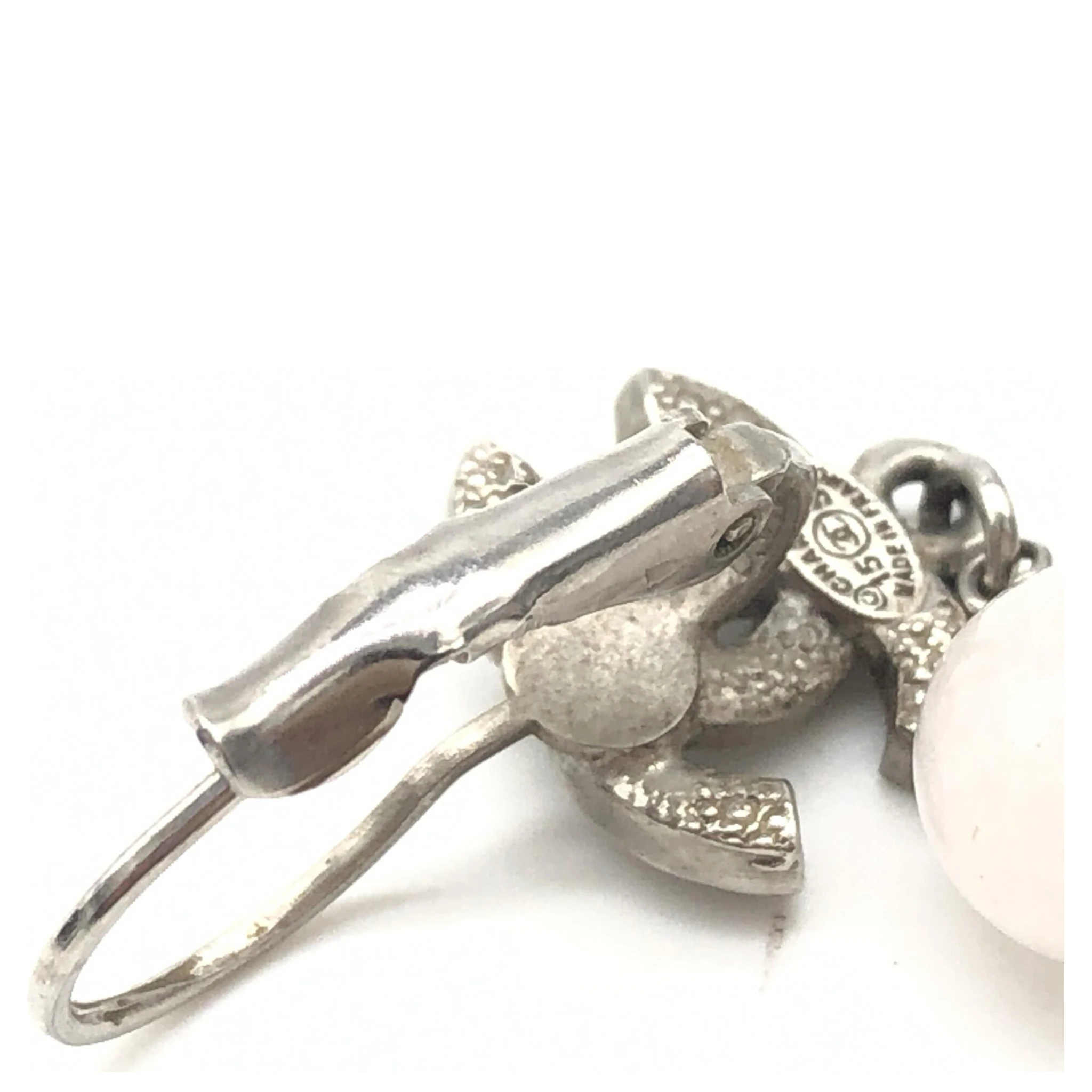 CC Crystal Faux Pearl Earrings