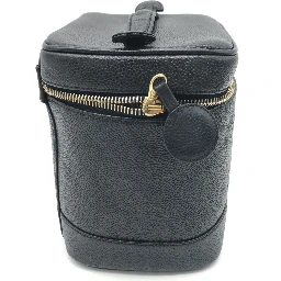 Caviar Leather Vanity Handbag In Black