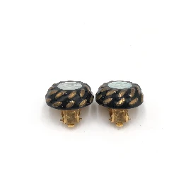 CC Button Clip-On Earrings