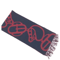 Cashmere Muffler In Burgundy Color