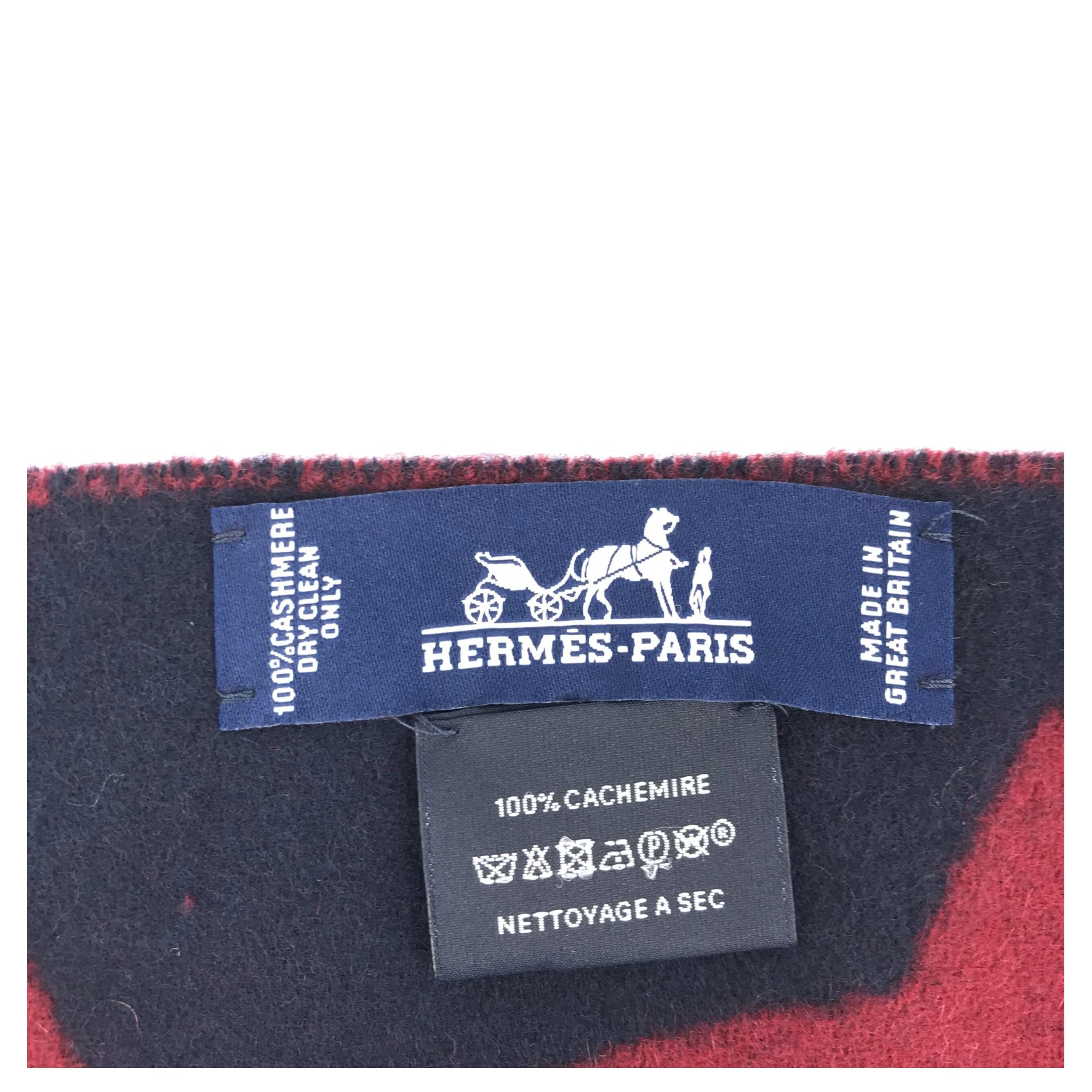 Cashmere Muffler In Burgundy Color
