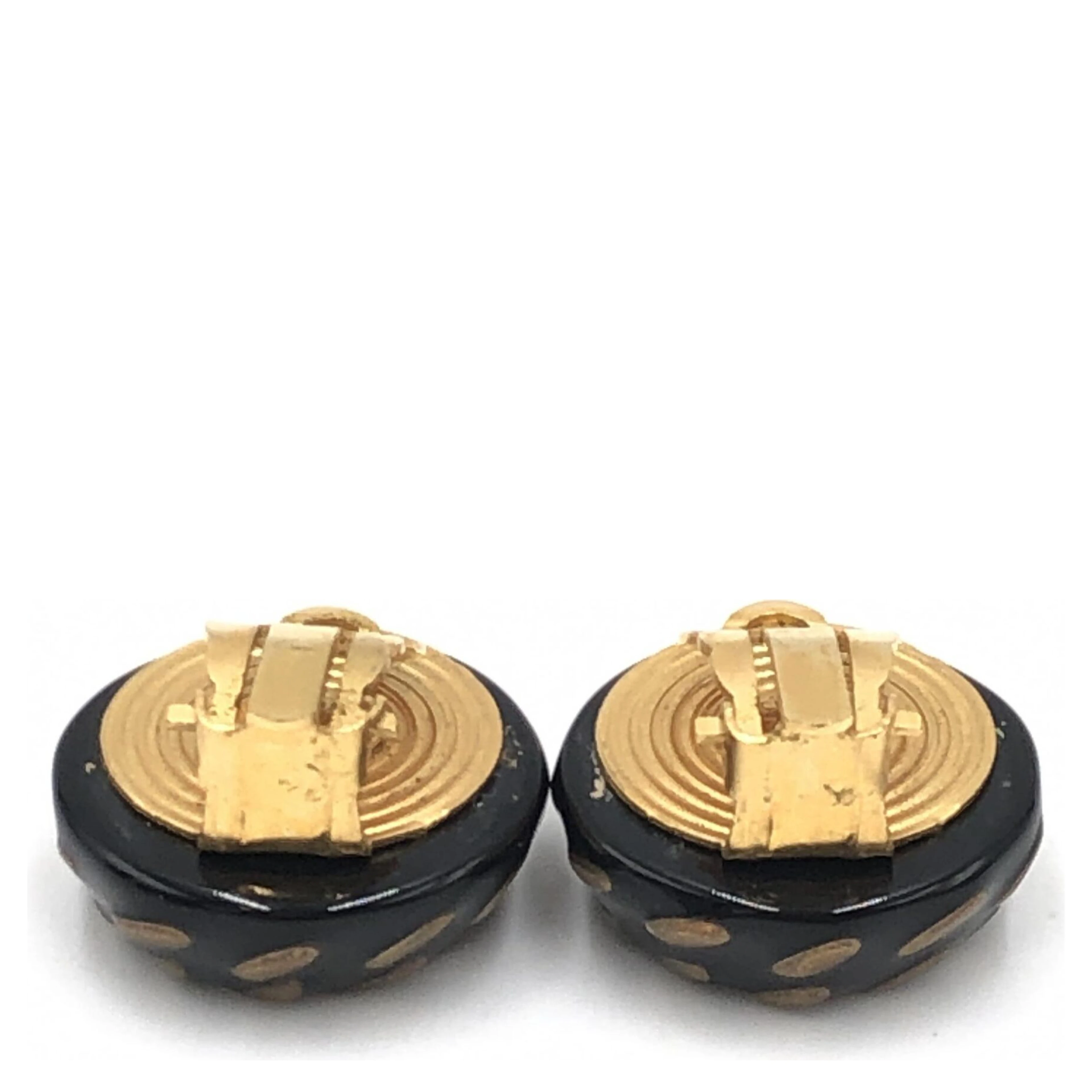 CC Button Clip-On Earrings