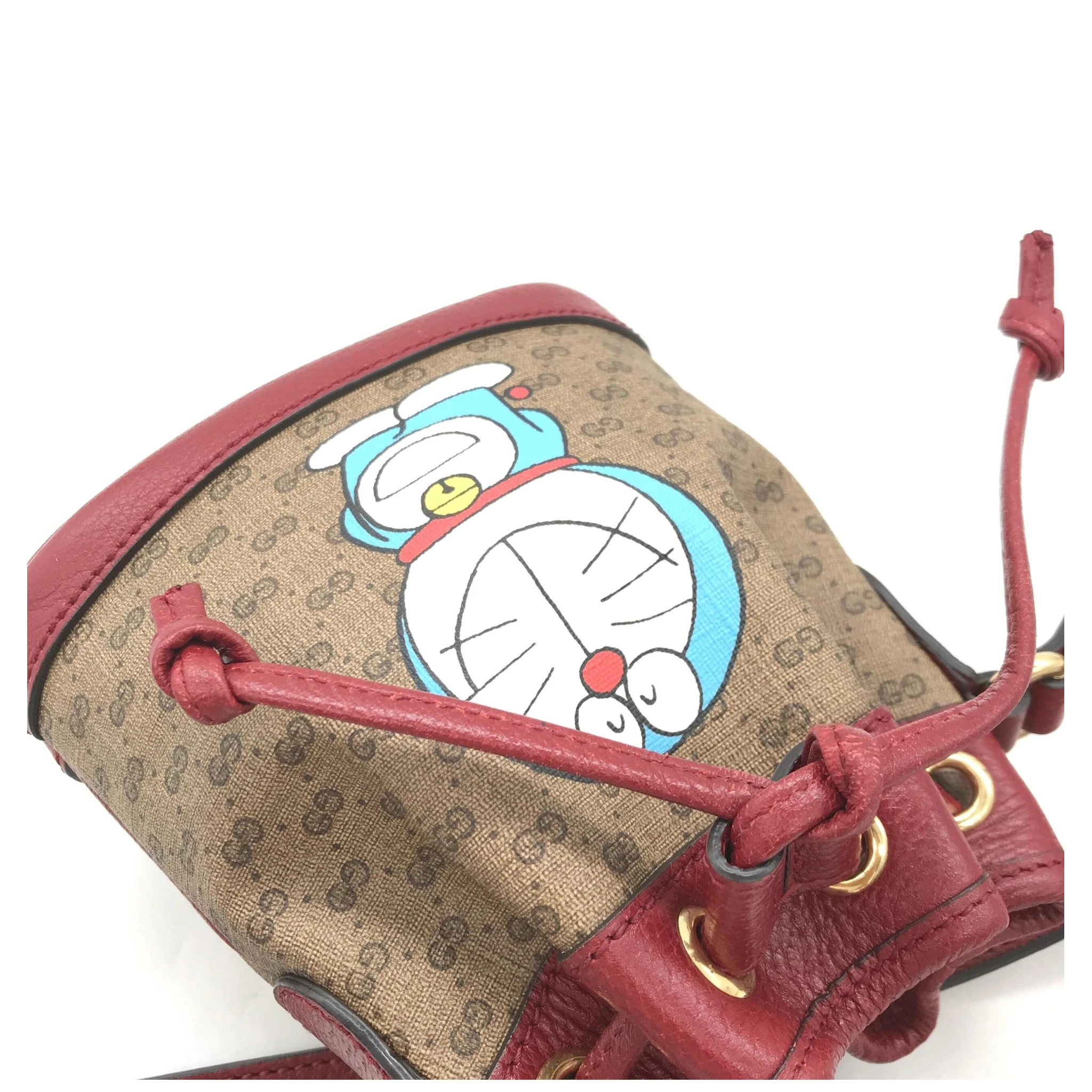 Doraemon X Gucci Coated Canvas Bucket Bag