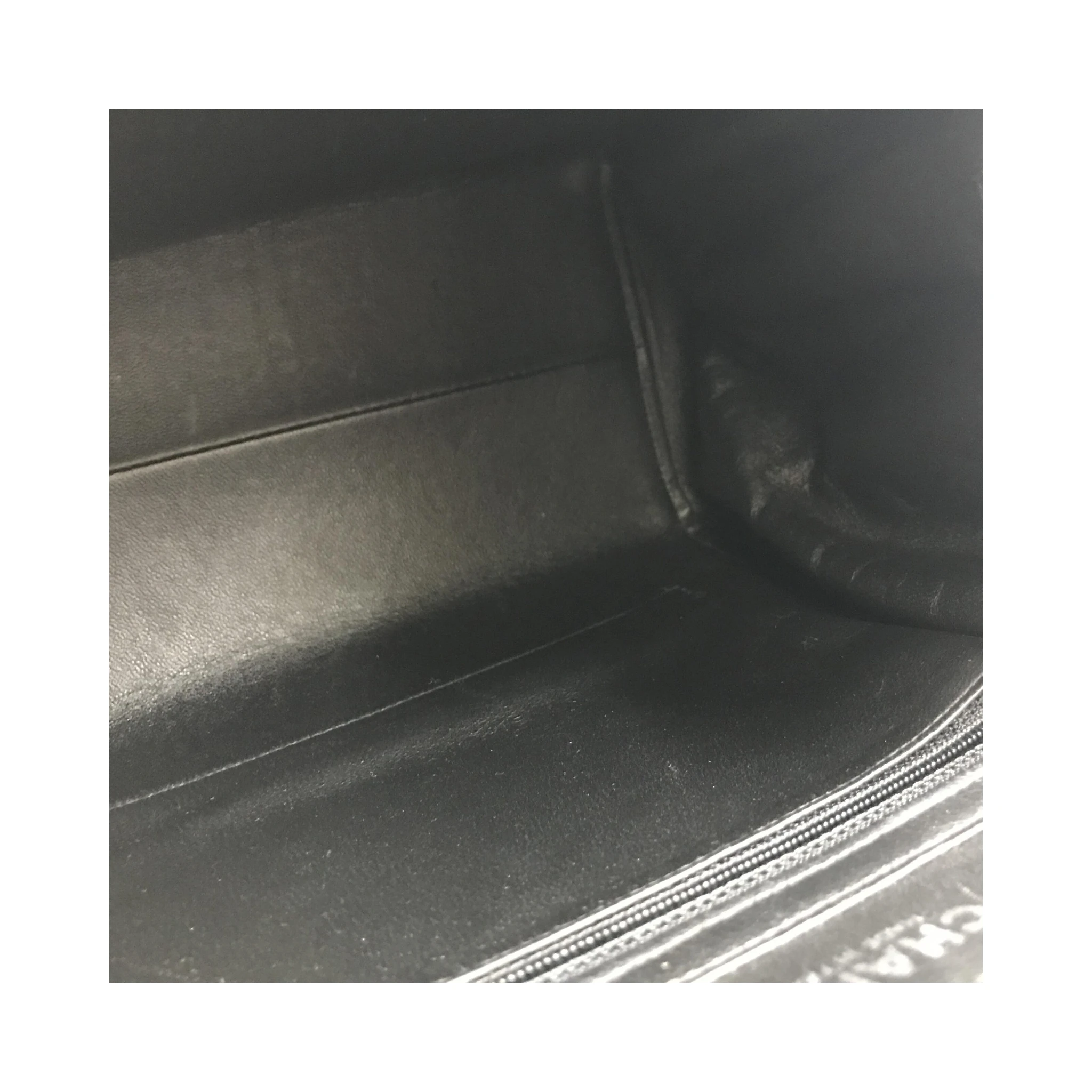 Chocolate Bar Patent Leather Shoulder Bag