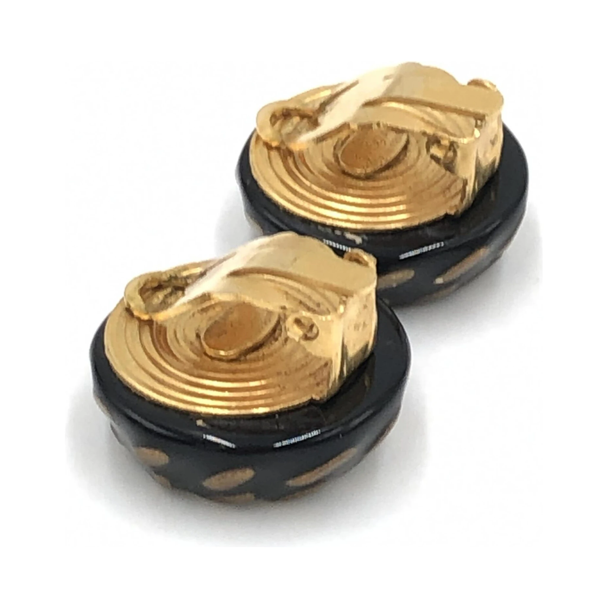 CC Button Clip-On Earrings