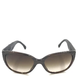 Brown Frame With Tweed Accents Sunglasses