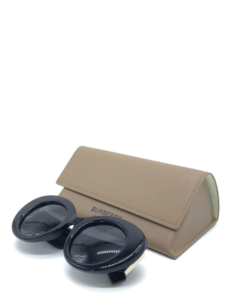 Black Oversized Round Sunglasses