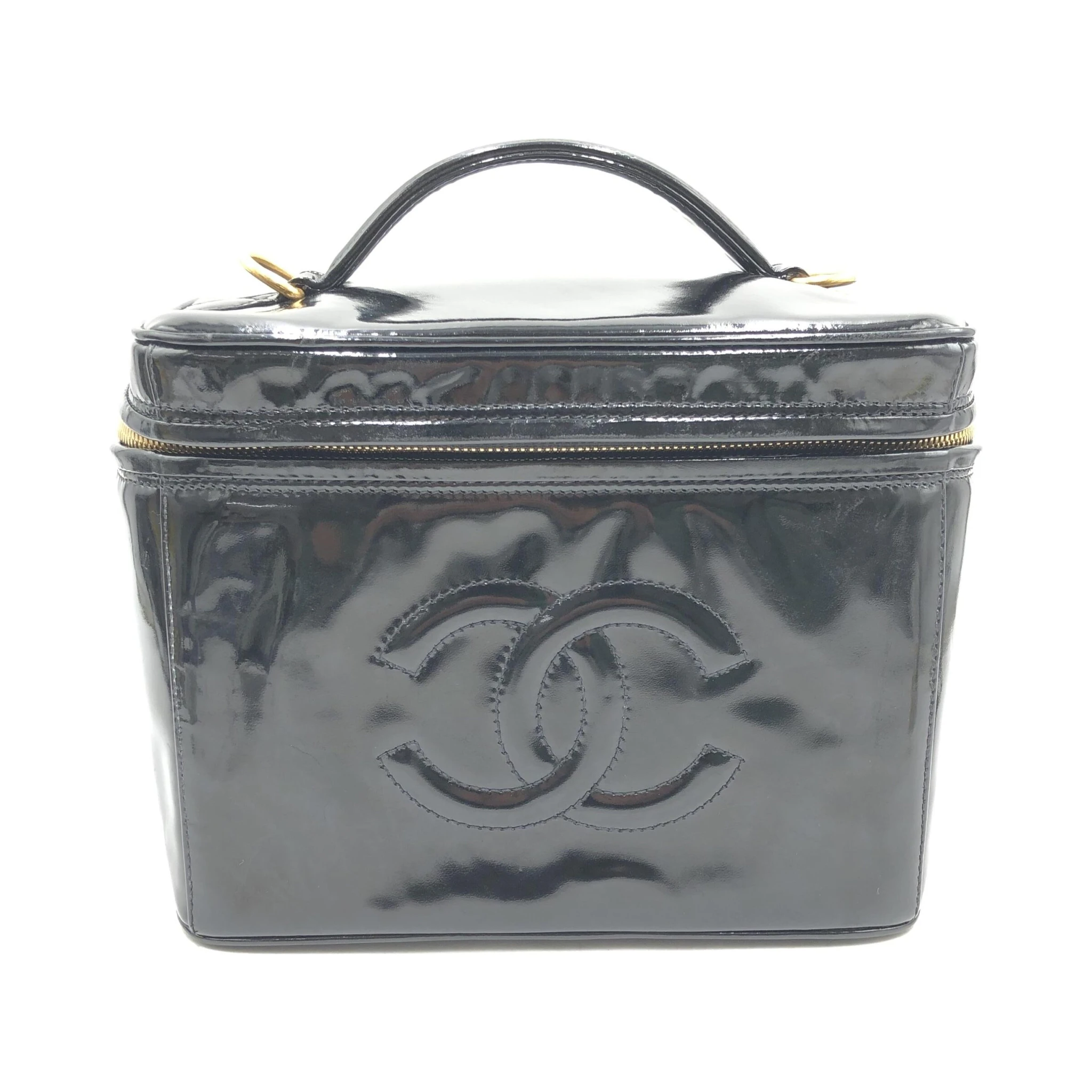 Black Patent Leather Vanity Case