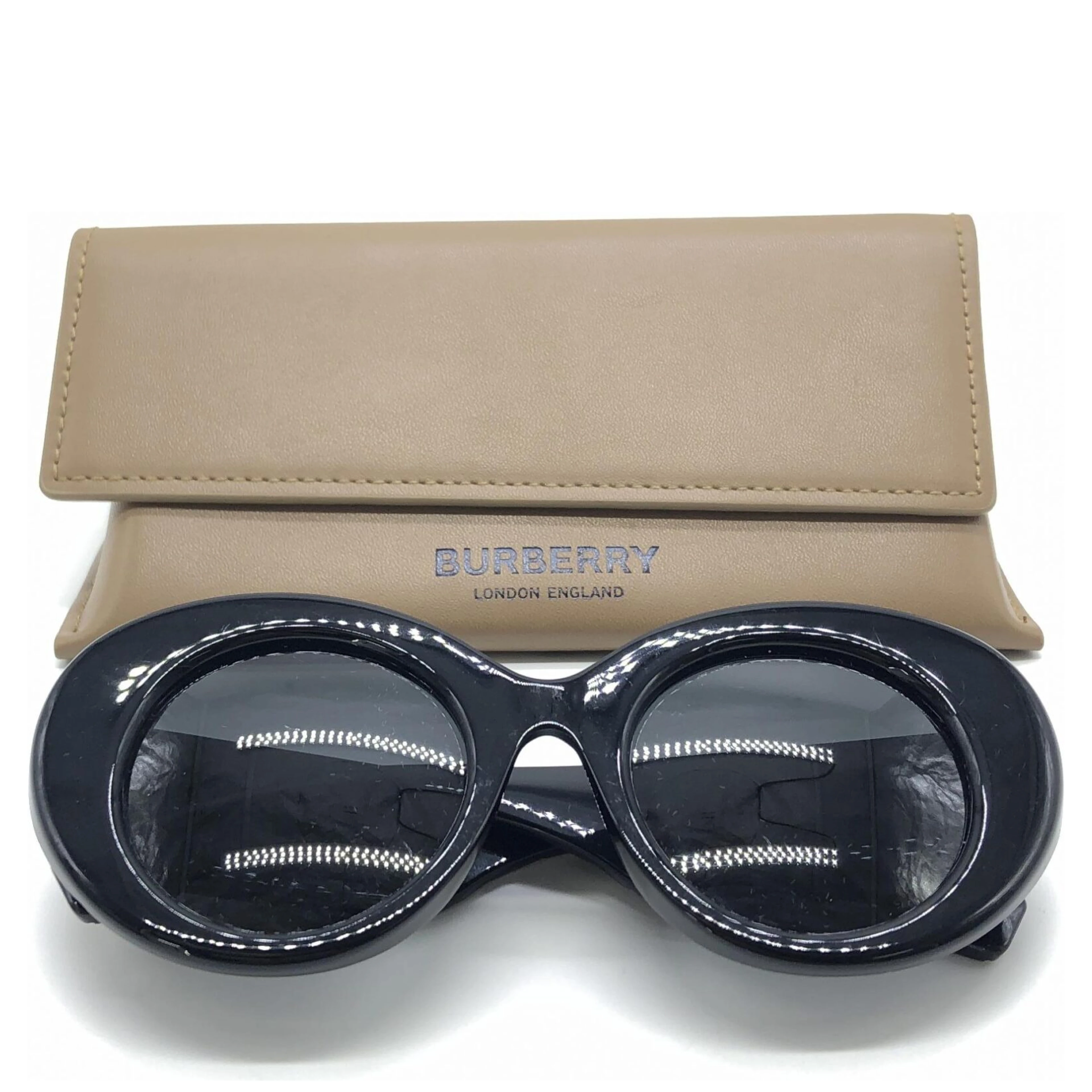 Black Oversized Round Sunglasses