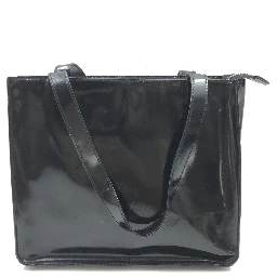 Black Patent Leather Tote