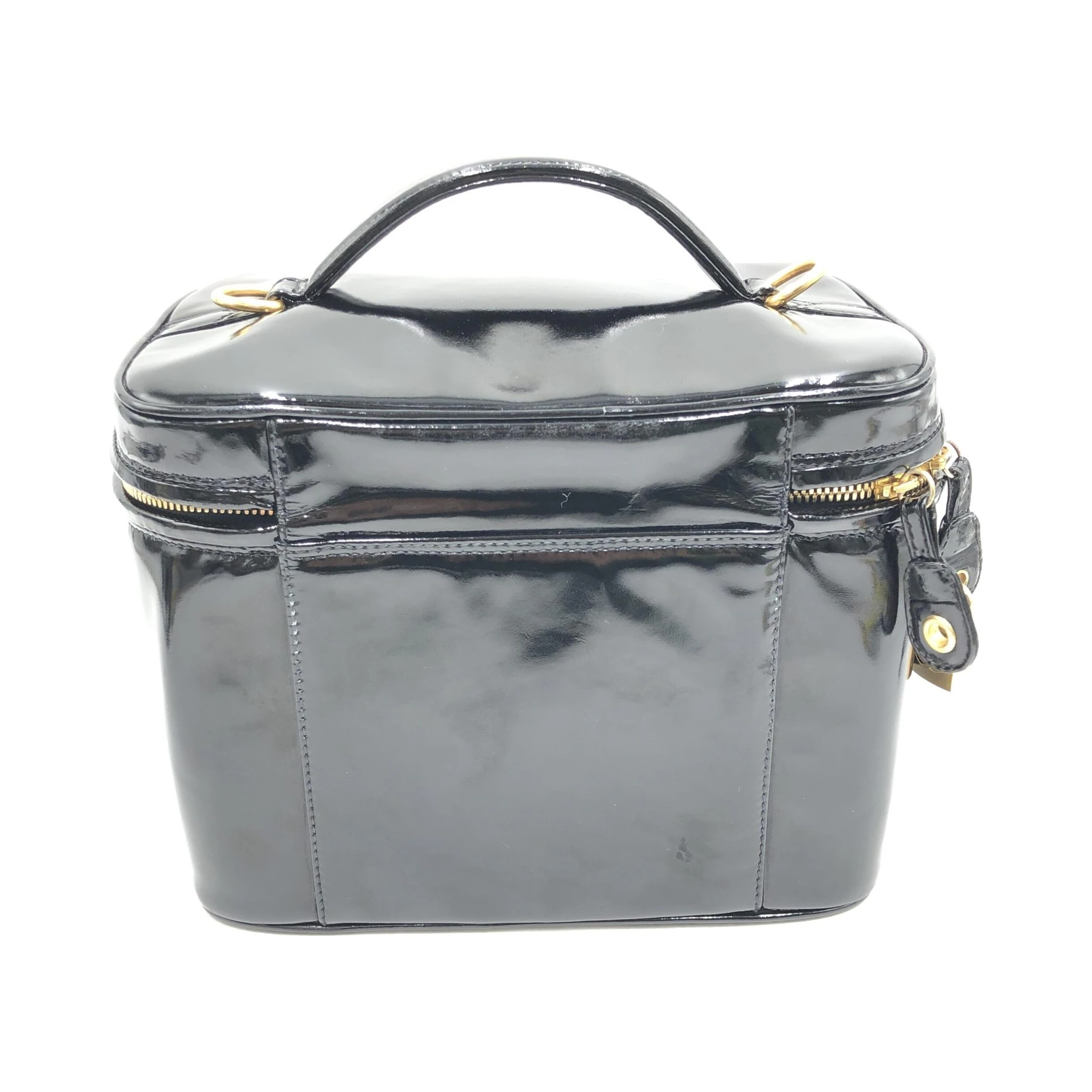Black Patent Leather Vanity Case