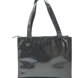 Black Patent Leather Tote