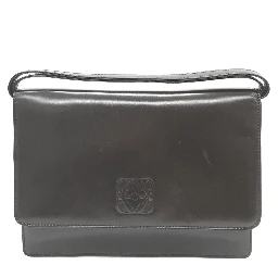 Black Leather Shoulder Bag