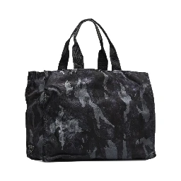 Black Camouflage Tessuto Nylon Tote Bag