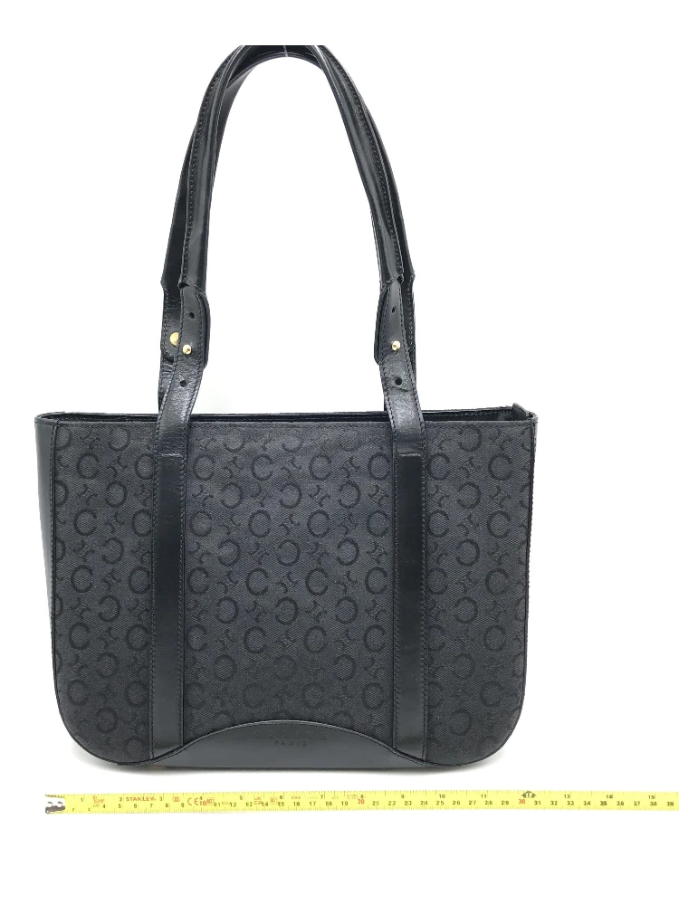 Black C Macadam Canvas Tote Bag alternative