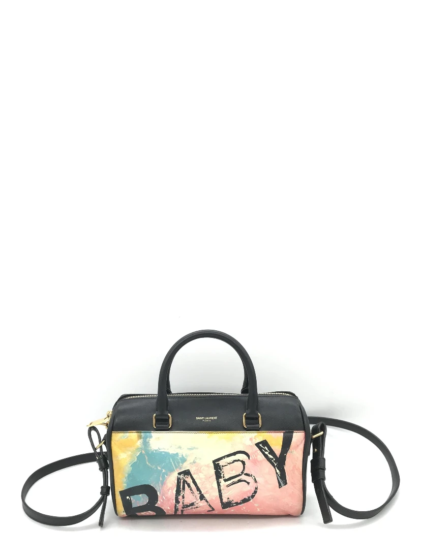 Baby Duffle Colorful Printed Leather Bag