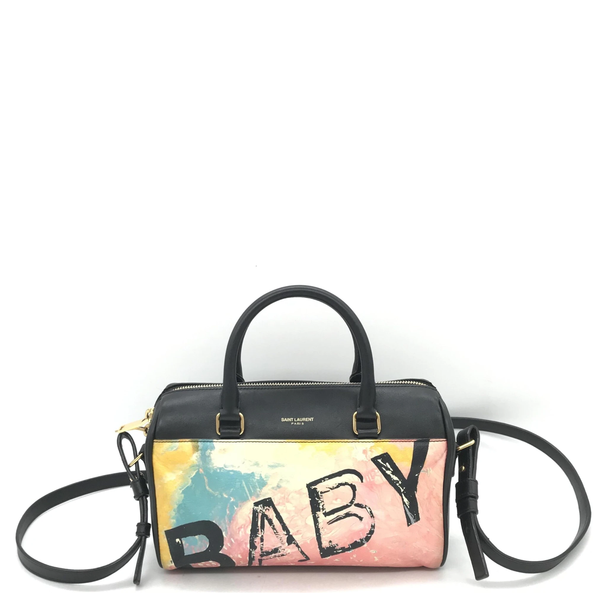 Baby Duffle Colorful Printed Leather Bag
