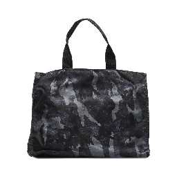 Black Camouflage Tessuto Nylon Tote Bag