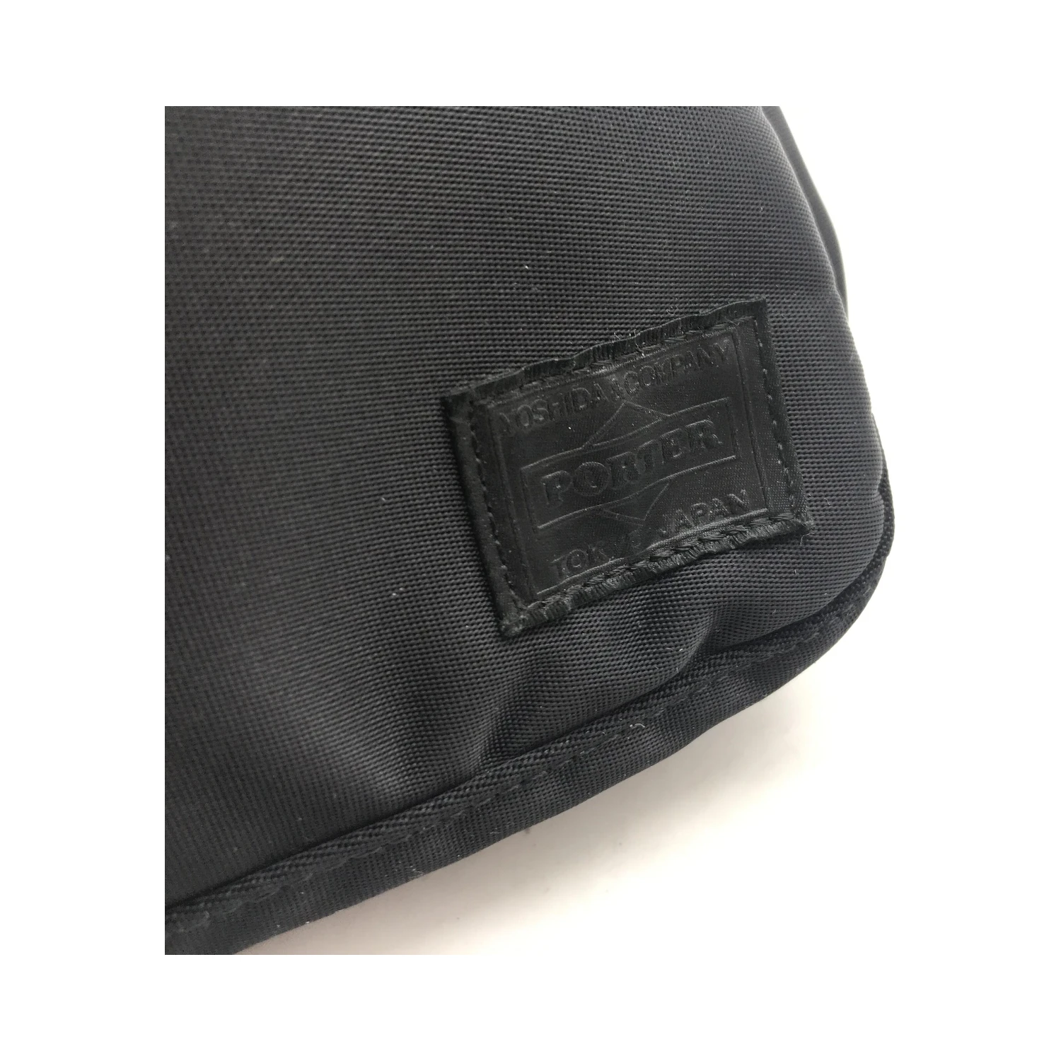 Black Waist Pouch With Zippered Compartments