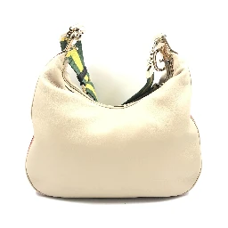 Gucci Aria Calfskin Web Large Attache Shoulder Bag Beige