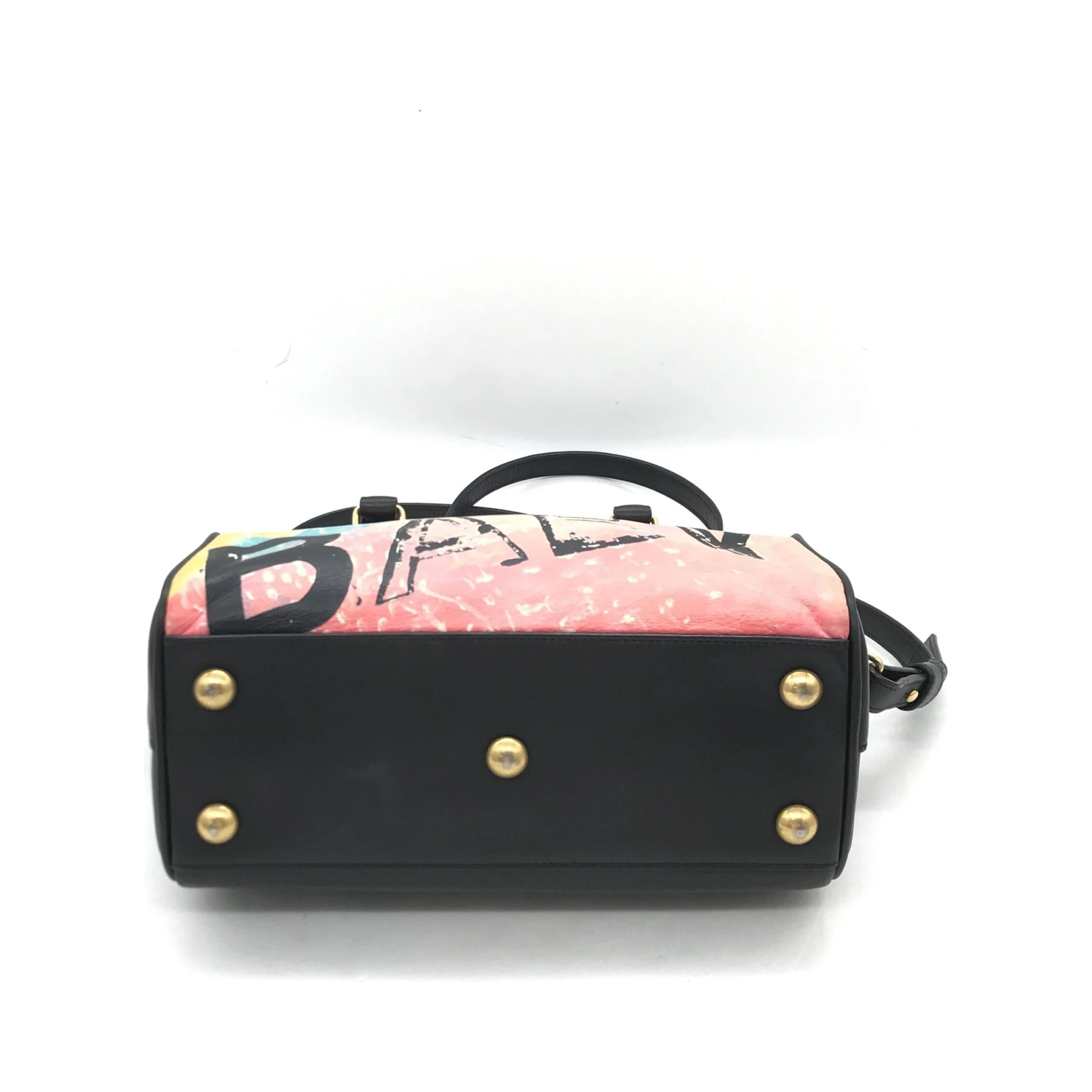 Baby Duffle Colorful Printed Leather Bag