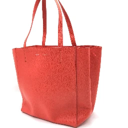 Cabas Phantom Red Pebbled Leather Tote Bag
