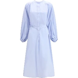 Light Blue Cotton Casual Dress