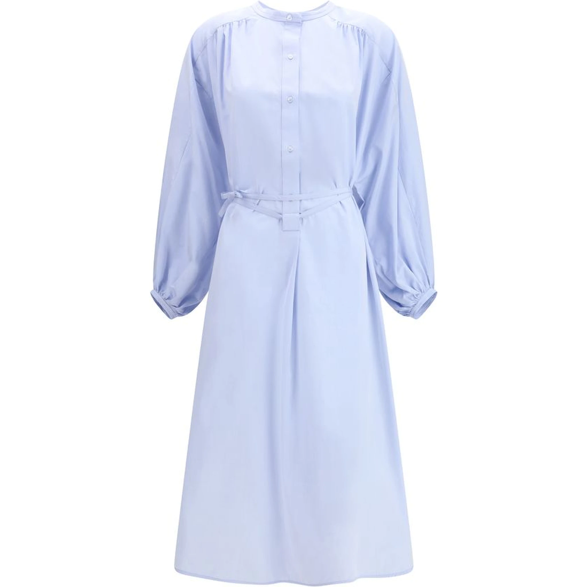 Light Blue Cotton Casual Dress