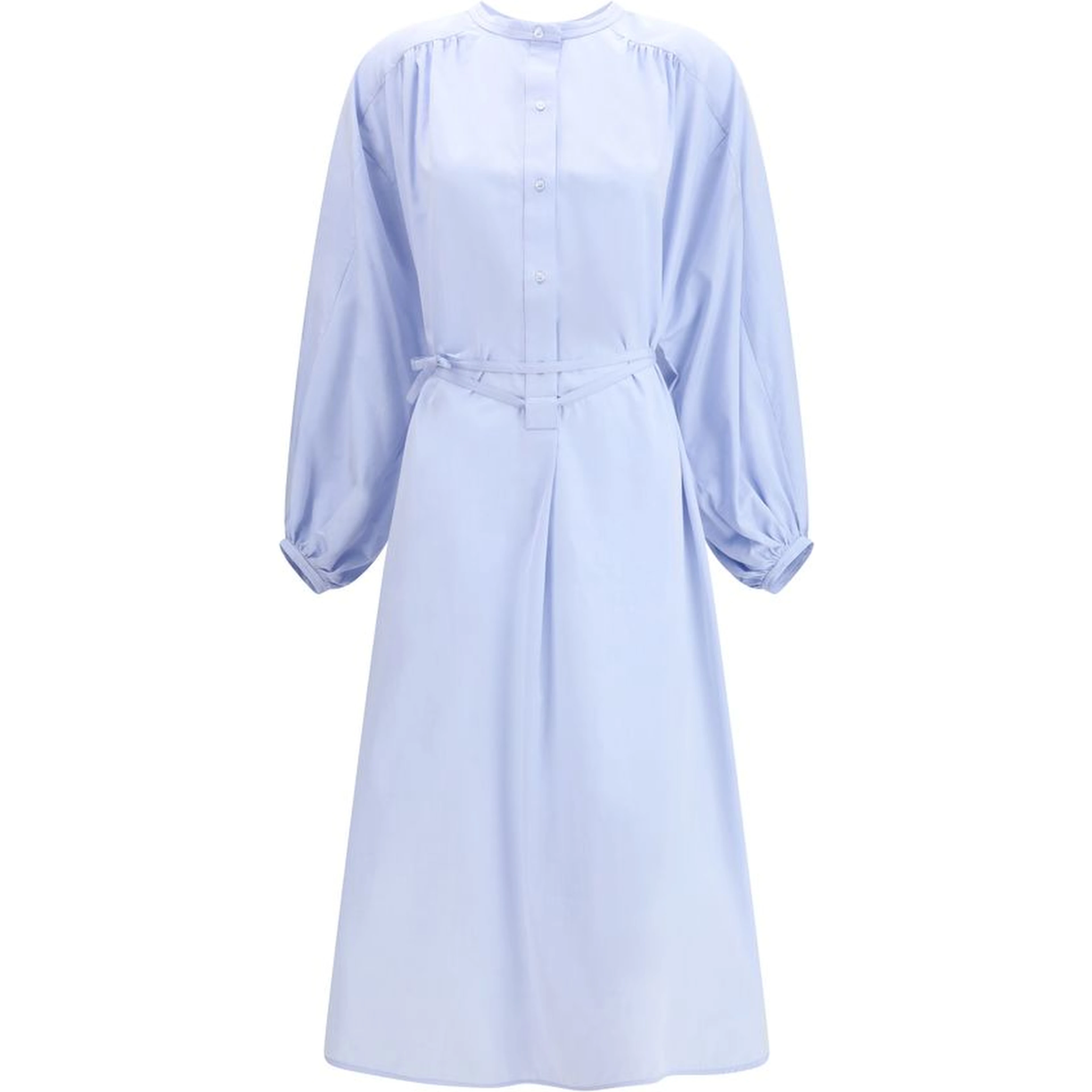 Light Blue Cotton Casual Dress