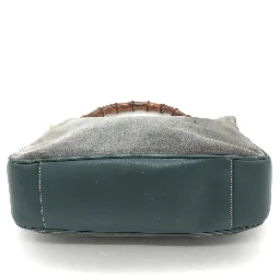 Bamboo Suede Shoulder Bag
