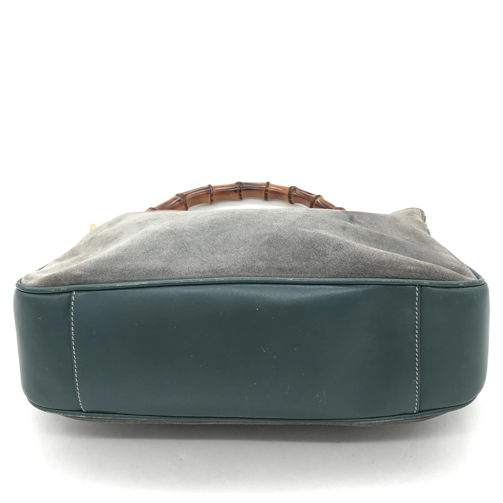 Bamboo Suede Shoulder Bag