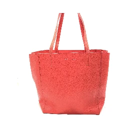 Cabas Phantom Red Pebbled Leather Tote Bag