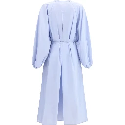 Light Blue Cotton Casual Dress