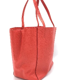 Cabas Phantom Red Pebbled Leather Tote Bag