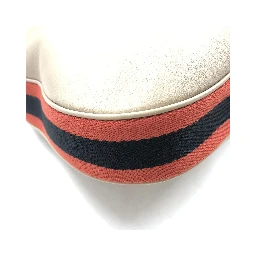 Gucci Aria Calfskin Web Large Attache Shoulder Bag Beige